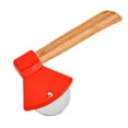 thumbnail image 1 of Less Than 5 Peeler Stainless Steel Bamboo Handle Axe Type Pizza Cutting Tool Kitchen Pizza Baking, 1 of 1