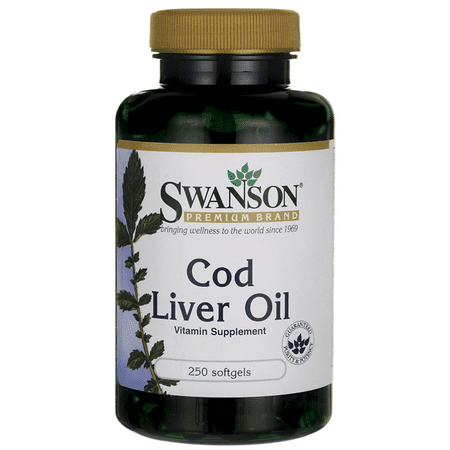 Swanson Cod Liver Oil 350 mg 250 Sgels