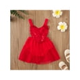 thumbnail image 2 of goowrom Barboteuse Sans Manches en Tulle à Paillettes pour Bébés Filles Saint-Valentin, 2 of 7
