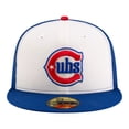 thumbnail image 2 of Men's New Era White/Royal Chicago Cubs 150th Anniversary 59FIFTY Fitted Hat, 2 of 7