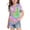 Multicolor, variant on ITSAME Shirts for Girls, Comfortable Tie-Dye Print Round Neck Summer Casual Fashion Pullover Tops Multicolor 5-6T