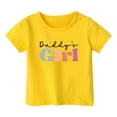 thumbnail image 4 of Kids Girls T Shirts Letter Girls Short Sleeve Tops Casual Summer Clothes Toddler Girl Little Girls Clothes 4-5 Years Cute&nbsp;Girl&nbsp;Clothing, 4 of 4