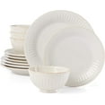 thumbnail image 2 of Lenox French Perle Groove Plate & Bowl Dinnerware Set, 12-Piece, White, 2 of 3