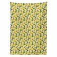 thumbnail image 2 of Lemon Tablecloth, Vibrant Colored Sliced and Whole Lemons Summer Theme Vintage Print, Rectangle Satin Table Cover Accent for Dining Room and Kitchen, 52" X 70", Dried Rose Yellow, by Ambesonne, 2 of 2