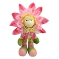 thumbnail image 2 of Northlight 29" Pink, Green and Yellow Spring Floral Standing Sunflower Girl Decorative Figure, 2 of 4