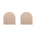 thumbnail image 4 of Wosthever Rainbow-shaped Insulation Coasters Bottles Mats Reusable Placemat Heat-resistance Accessories Thicken Kitchen Anti-scalding beige 2piezas, 4 of 6