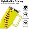 thumbnail image 4 of 40 oz Softball Themed Gifts Tumbler for Men with Handle Straw Lid 40oz Softball Lover Gift Double Stainless Steel Insulated Cup Softball Travel Coffee Mug Gifts for Boys who Love Softball, 4 of 6