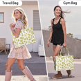 thumbnail image 6 of Large Capacity Tote Bag,Yellow Lemon Fruit Slices White Pattern Handbag Fashion Luxury Tote Bag,15.7"x13"x 5.1" Inches,Laptop Compatible, 6 of 6