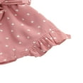 thumbnail image 3 of Baby Girl Summer Romper Heart Printed Straps V-Neck Jumpsuit, 3 of 9
