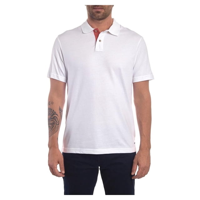 Playera Polo Riders Talla M Manga Corta Botones Blanco