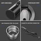 thumbnail image 4 of Speravity Taza de calefacción para coche de 12V, hervidor eléctrico con pantalla táctil, botella calentadora de agua de acero inoxidable, tazas aisladas Automoción decorativa y accesorios Speravity VI021870-01, 4 of 6