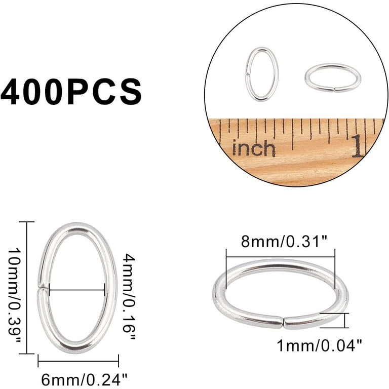 DICOSMETIC 210Pcs 3 Sizes Oval Jump Rings 2/3mm Golden Open Jump Rings  Round Connector Rings Stainless Steel Jump Rings Oval Split Rings Jewelry  Findings for Earring Jewelry Making 