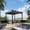Gray, variant on Luckyberry 10' X 10' Outdoor Retractable Pergola with Sun Shade Canopy Patio Metal Shelter for Garden Porch Beach Pavilion Grill Gazebo Modern Yard Grape Trellis Pergola, Grey