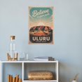 thumbnail image 4 of Retro Uluru Ayers Rock Poster Inspirational Motivational Vintage Travel Wall Art for Classroom Library Home Office Canvas Poster, 4 of 8
