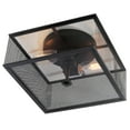 thumbnail image 3 of Safavieh Hagan 2-Light Square Flush Mount, Black, 3 of 5