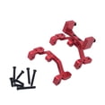 thumbnail image 1 of Ounissouiy RCGOFFLOW 2x soporte Servo de dirección de aleación de aluminio de mayor resistencia para soporte de montaje Servo 1/16 WPL C14 pieza Kits de construcción modelo Rojo, 1 of 6