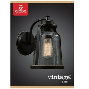 Globe Electric Roth 1-Light Oil Rubbed Bronze Vintage Wall Sconce