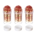 thumbnail image 1 of Uxcell Flocons d'Or 18g 3 Bouteilles Feuilles d'Or avec Maille Rouge, 1 of 6