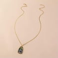 thumbnail image 7 of Bohemia Abalone Shell Puka Pendant Necklace Oval Gold Plate Acetate Jewelry Gift, 7 of 7
