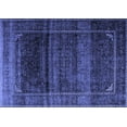 thumbnail image 1 of Ahgly Company Indoor Rectangle Persian Blue Traditional Area Rugs, 6' x 9', 1 of 4
