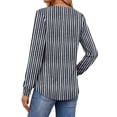 thumbnail image 5 of Fantaslook Womens Long Sleeve Shirts Fall Tunic Tops Casual Crewneck Floral Blouses, 5 of 9