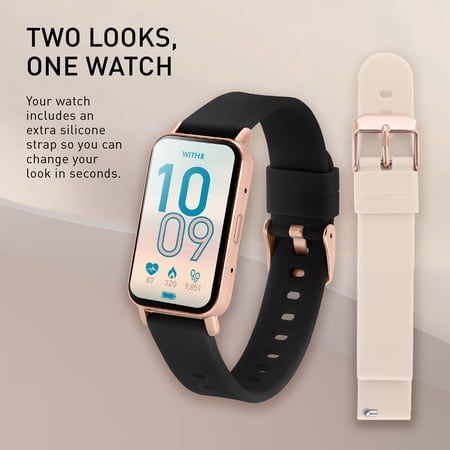 WITHIT DYO SERIES SMARTWATCH WITH 1.45″ FULL TOUCH SCREEN AND INTERCHANGEABLE BANDS