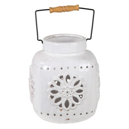 UPC 805572667855 product image for Privilege International Ceramic Lantern - White | upcitemdb.com