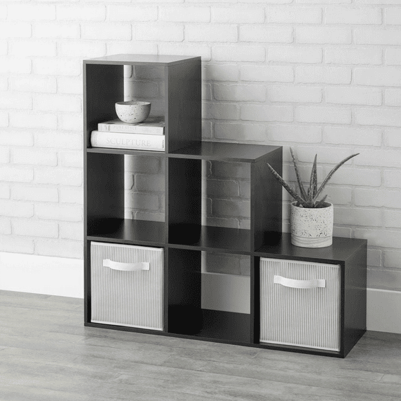 Mainstays 3-2-1 Cube Storage Organizer, Espresso