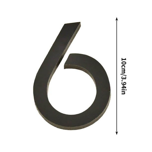 Placa de Número de Acrílico de 10 cm, Creando Decoración de Moda