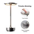 thumbnail image 2 of Lampe de Table Sans Fil à Commande Tactile Dimmable et Rechargeable Lumière de Bureau Étanche L27, 2 of 5