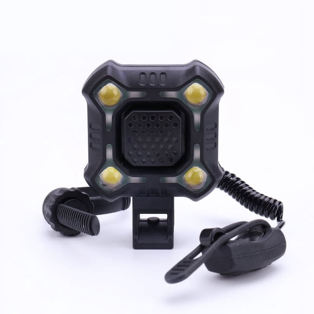 Lámpara de bocina de bicicleta con carga nocturna para ciclismo, timbre para bicicleta de montaña, equipo de ciclismo Super Ring