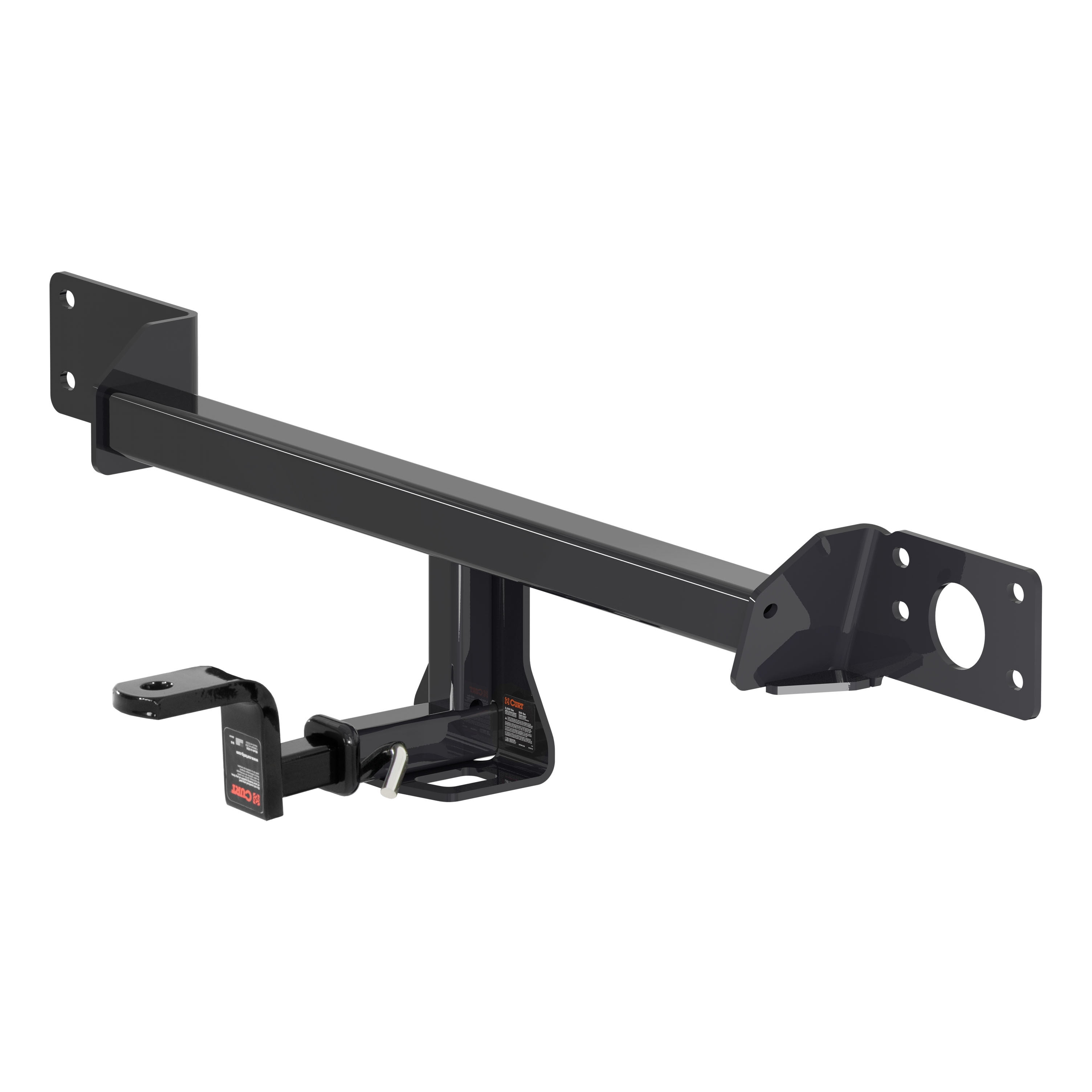 CURT 114853 Class 1 Trailer Hitch with Ball Mount, 11/4Inch Receiver, Compatible with Select