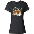 thumbnail image 3 of Inktastic Merry Christmas Cute Nativity Scene Women's T-Shirt, 3 of 5