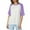 Purple, variant on RMGVDSD Casual Womens T Shirts Women's Short Sleeve T Shirt Round Neck Tee Top Basic Loose Fit Trendy Shirt Wear Loose Fit Basic Tees