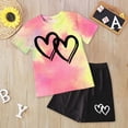 thumbnail image 2 of Little Girls Summer Clothes Set Teen Girls 3T 4T 5T 6T 7T 2-Piece Outfit Trendy Short Outfits for Teens Kaprioy, 2 of 4