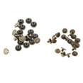 thumbnail image 2 of Flat Head Rivets & Screws Bronze, 20pcs Flat Head Copper Brass Screws Nuts Nails Rivets Leather  Accessory DIY Leather Craft, 2 of 8
