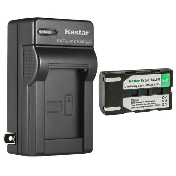 Kastar 1-Pack SB-LSM80 Battery and AC Wall Charger Replacement for Samsung VP-D451, VP-D453, VP-D454, VP-D455, VP-D461, VP-D463, VP-D467, VP-D563, VP-D651, VP-D653, VP-D655, VP-D953, VP-D955, VP-D957