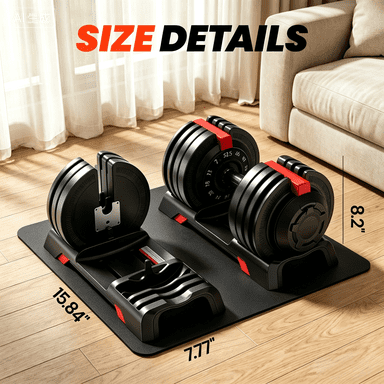Adjustable Dumbbell Set 52.5-7 LBS, 12-in-1 Free Weight Adjustable Dumbbells, Quick-Adjust Dumbbells with Auto Safety Lock, Space-Saving Design, Home Gym Strength Training Equipment Men & Women