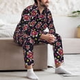thumbnail image 6 of KLL Ladybug Sleepwear Mens Flannel Pajamas,Long Cotton Pj Set, 6 of 7
