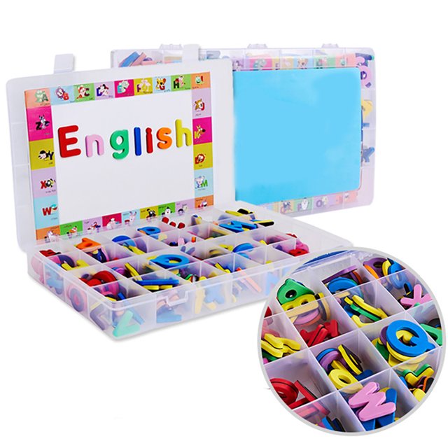 Bangcool Kids Magnetic Letter Kit Educational Alphabet Lowercase & Uppercase Foam Magnet