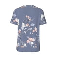 thumbnail image 3 of Balery Watercolor Flowers Butterfly Baseball Jersey for Men Casual Button Down Shirts Short Sleeve Active Team Sports Uniform-Medium, 3 of 9