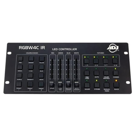 American DJ 32 Channel RGB/RGBW/RGBA LED DMX Lighting Controller | RGBW4C-IR