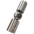 thumbnail image 2 of Connecteur de Tringle à Rideaux en Acier Inoxydable pour Douche, Connecteur à Charnière à Coude Réglable pour Fenêtre, Brossé, 2 of 9