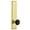 Lifetime Brass, variant on Grandeur 851013 Carre Solid Brass Tall Plate Right Handed Privacy Door Knob Set - Grey