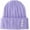 Purple, variant on Y2K Crochet Cuffed Beanie Cottagecore Quilted Hats Clothing Fairy Core Alt Headwear Accessories