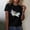 Black, variant on Womens Short Sleeve Tops Summer T Shirts Round Neck Causal Fashion Basic Tee Halloween T Shirt Women Sanderson Shirt Witches Graphic Tees Casual Sh Women's Short Sleeve T-Shirt