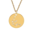 thumbnail image 4 of Collier en Acier Titane Serti de Diamants Mode 12 Constellations Bijoux, 4 of 9