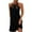 Black, variant on IROINNID Women's Sheath Dress Casual Loose Summer Tank Dress Beach Bandage Sleeveless Dresses Solid Color Elastic Waist Dress
