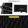 thumbnail image 2 of Homgeek Microphone Isolation Shield Portable Tabletop Sound Absorbing Foam Reflection Filter Mic Soundproof Shield with 3/8-inch Female to 5/8-inch Male Screw Adapter for Audio Recording Singing Stu, 2 of 7