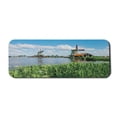 thumbnail image 1 of Amsterdam Computer Mouse Pad, Daytime View of Zaanse Schans Windmills Netherlands Landscape of Greenery, Rectangle Non-Slip Rubber Mousepad Large, 31" x 12" Gaming Size, Multicolor, by Ambesonne, 1 of 2